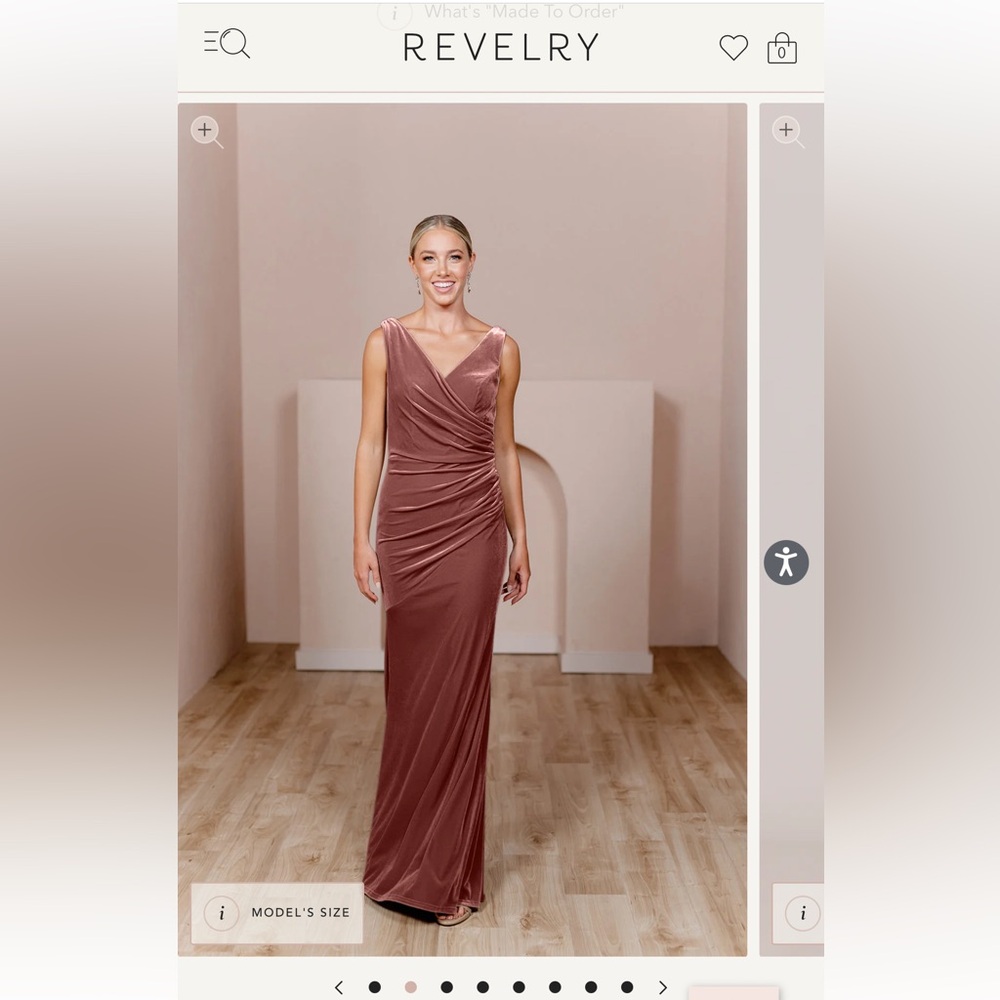 Revelry Dawson dusty rose size 10